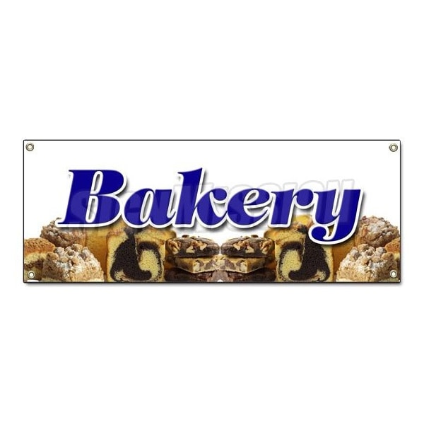 Bakery Banner Heavy Duty 13 Oz Vinyl with Grommets Single Sided
